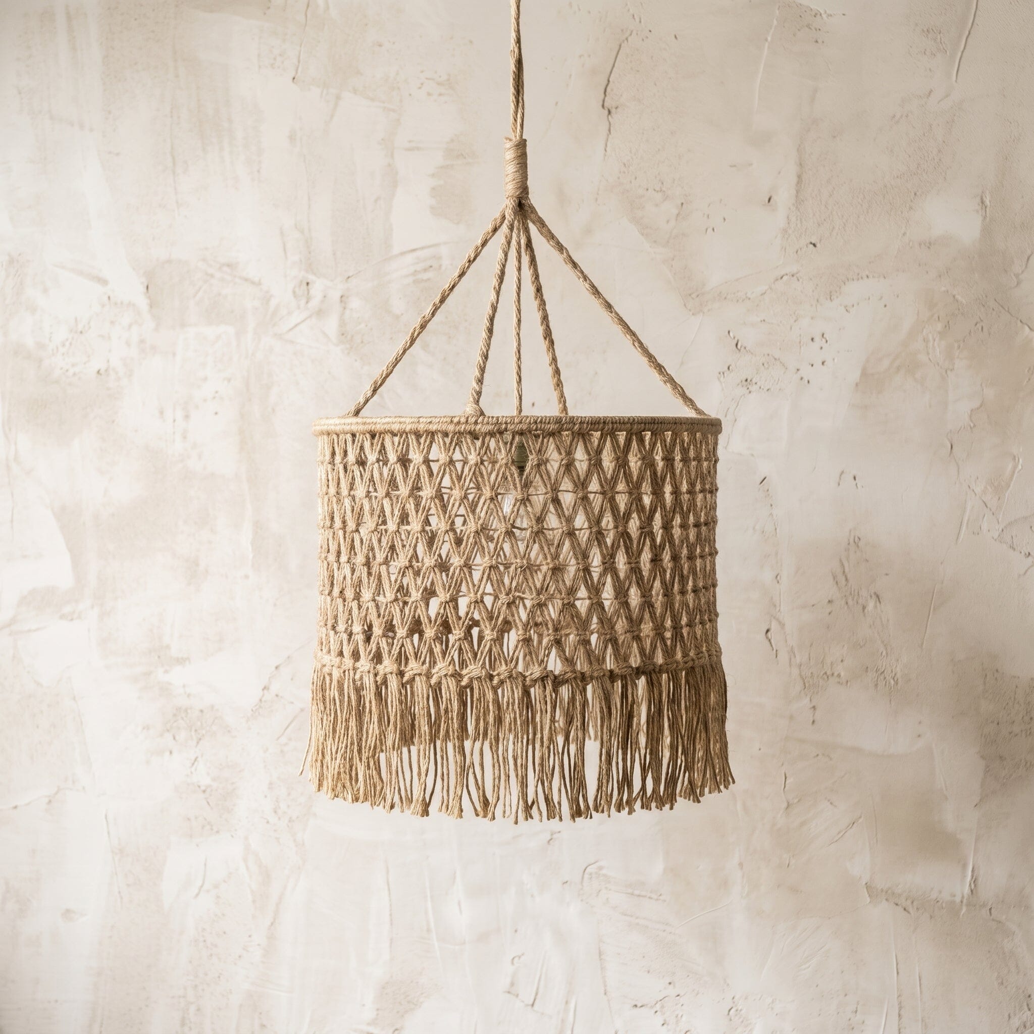 Luminária Pendente Trama Solar Sisal Luminárias MMassuci 