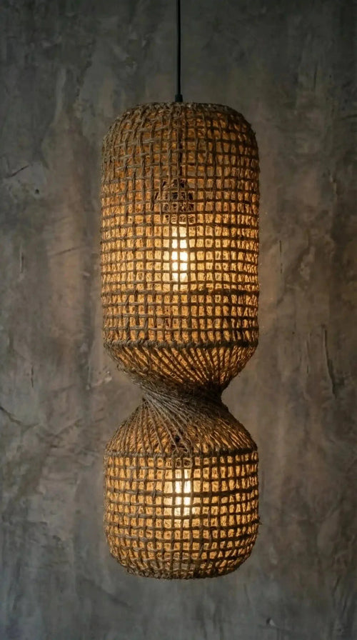 Luminária Pendente Twisted Juta - Ateliê MMassuci