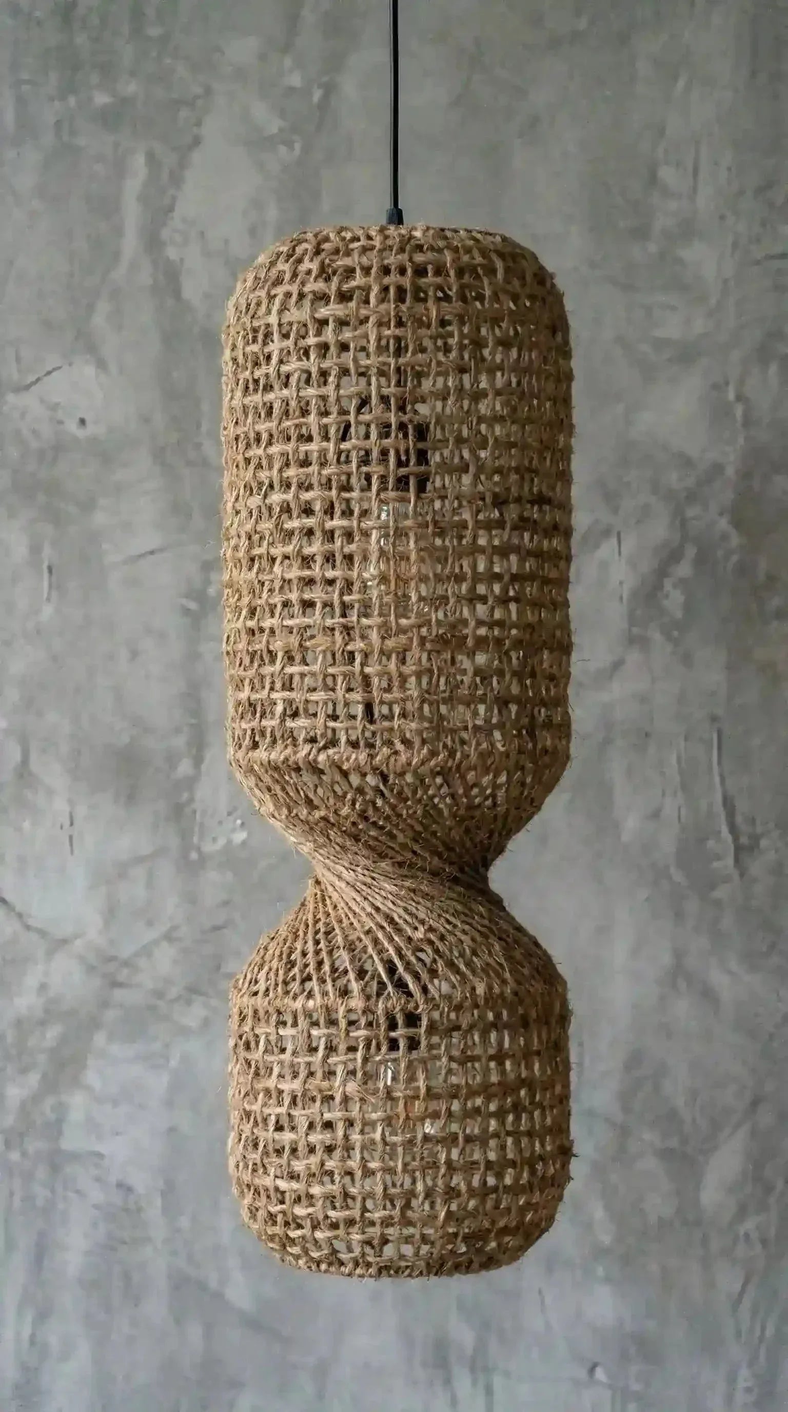 Luminária Pendente Twisted Juta - Ateliê MMassuci