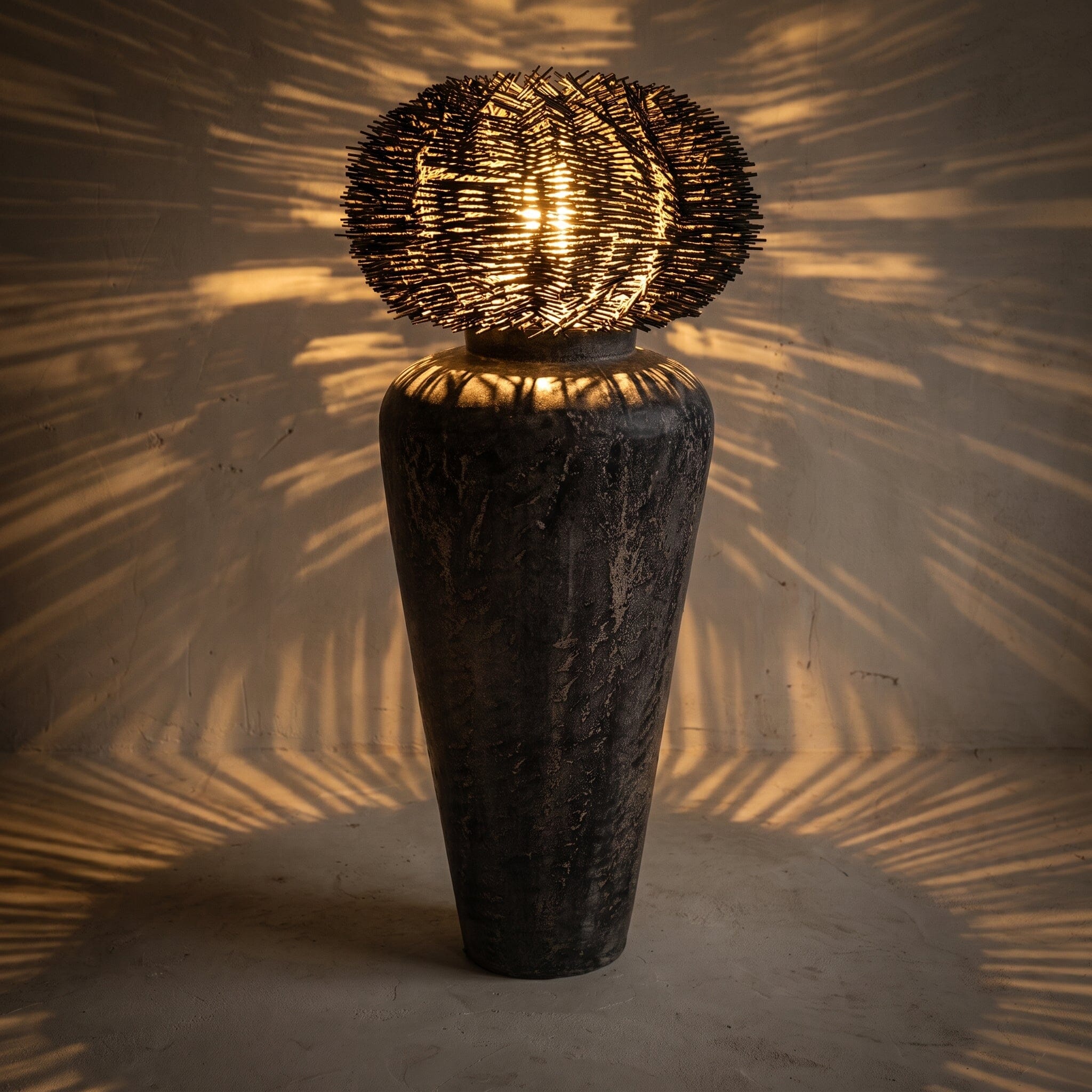 Luminária Vaso Ouriço Móveis Variados 