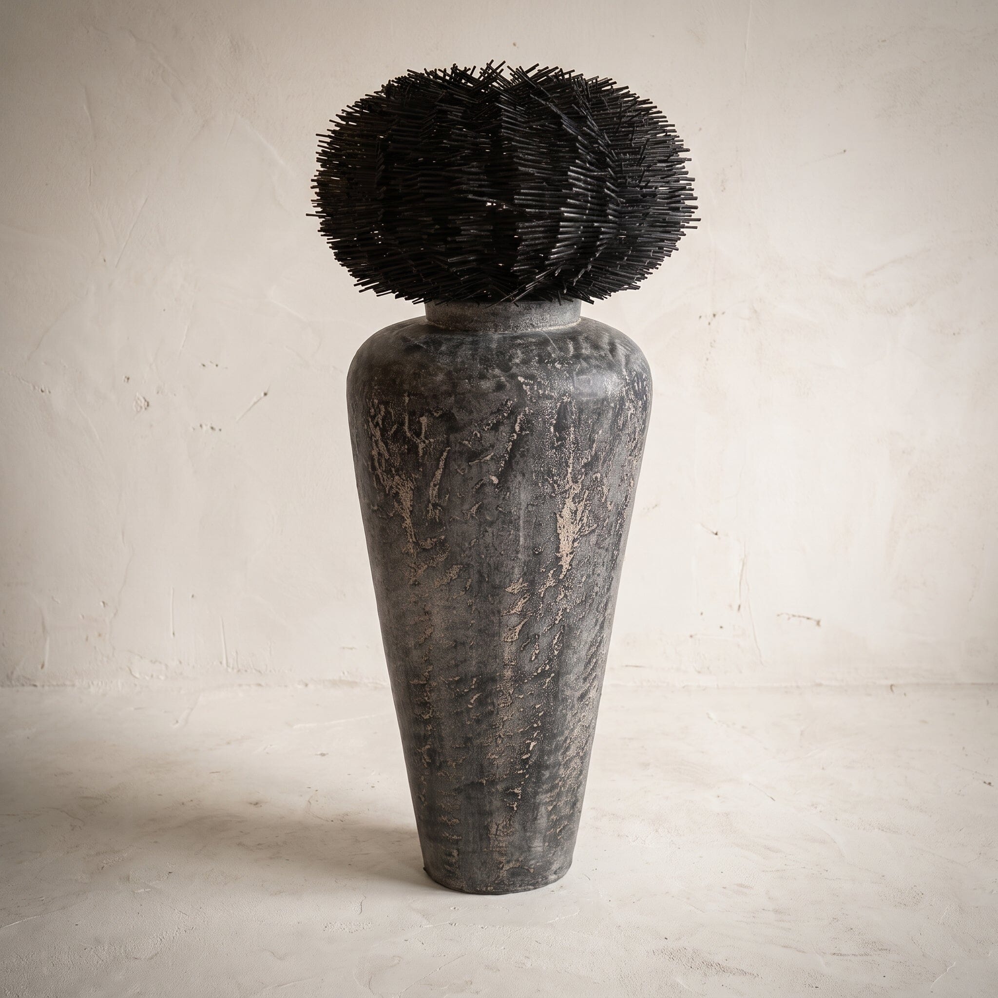 Luminária Vaso Ouriço Móveis Variados 80cm 