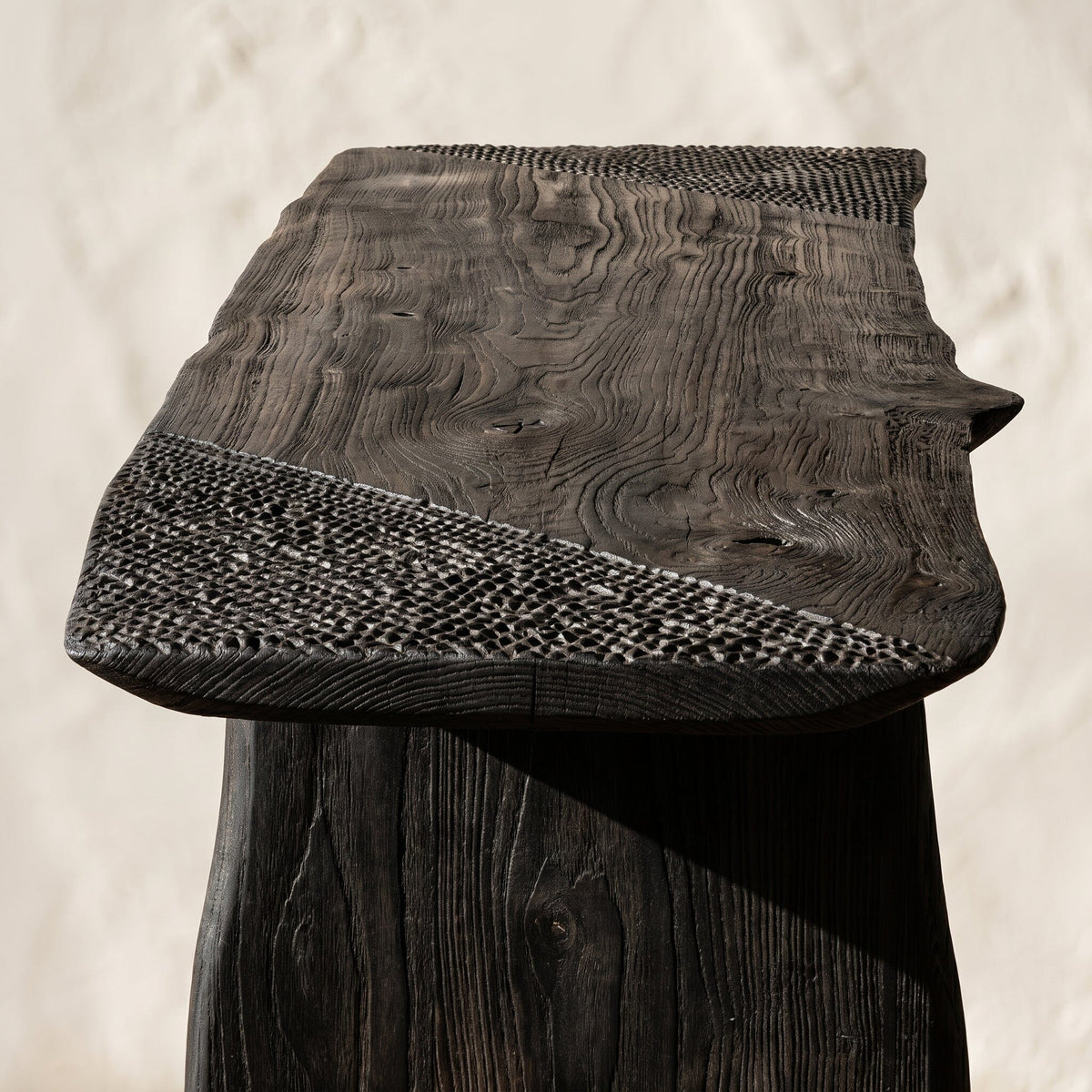 Mesa Madeira Basalto Móveis Ateliê MMassuci 