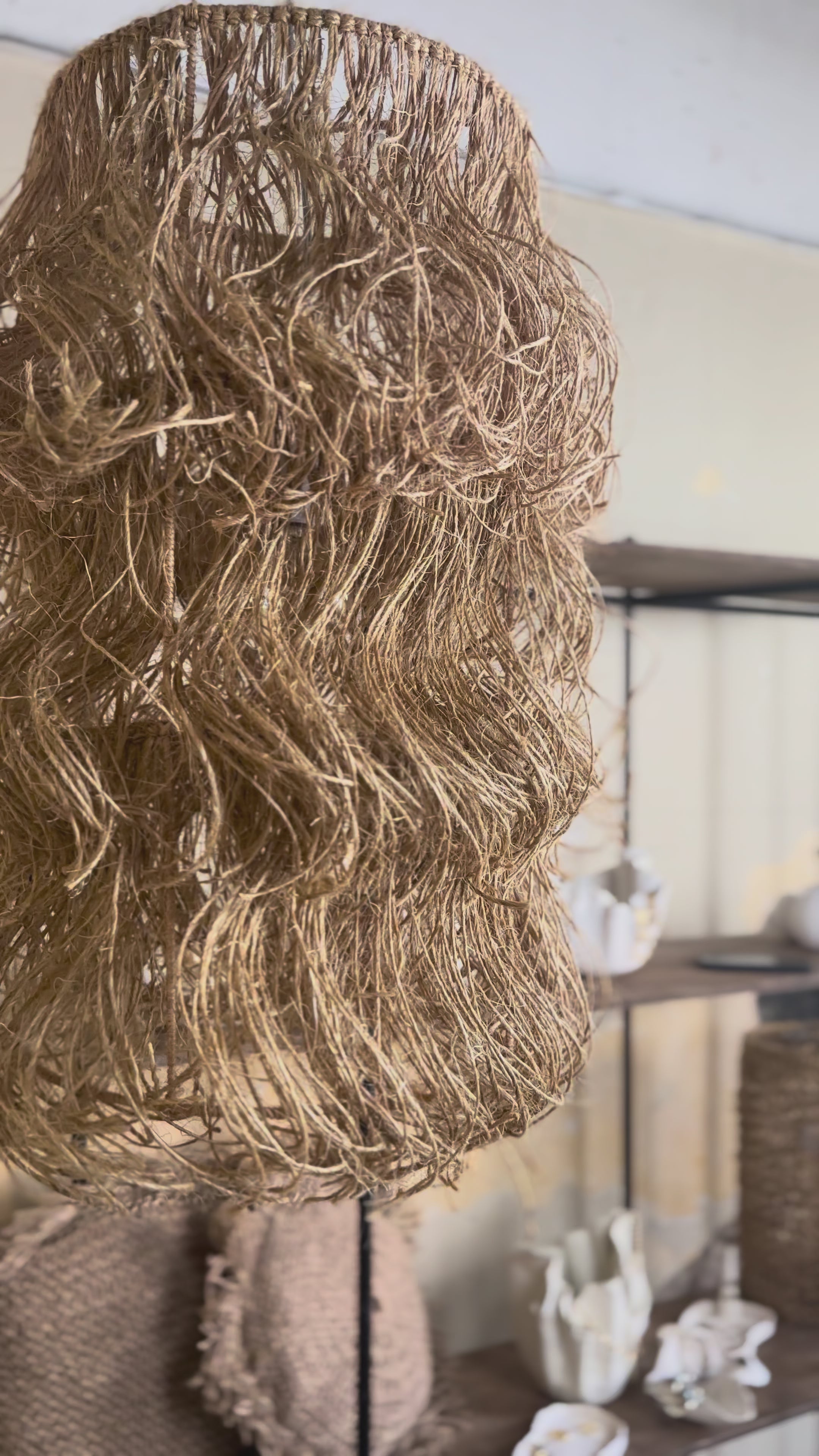 Luminária Pendente Sisal Wave