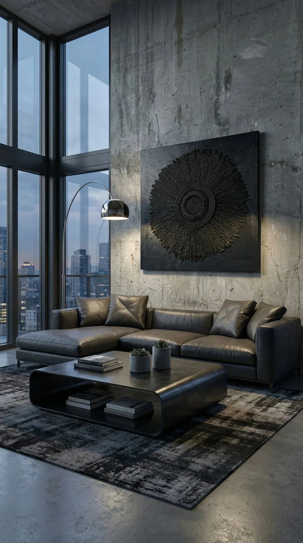 Quadro Espiral Preto - Ateliê MMassuci