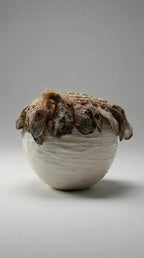 Vaso Cerâmica Conchas - Ateliê MMassuci