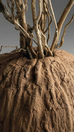 Vaso Cerâmica Fria Rústico Terracota - Ateliê MMassuci
