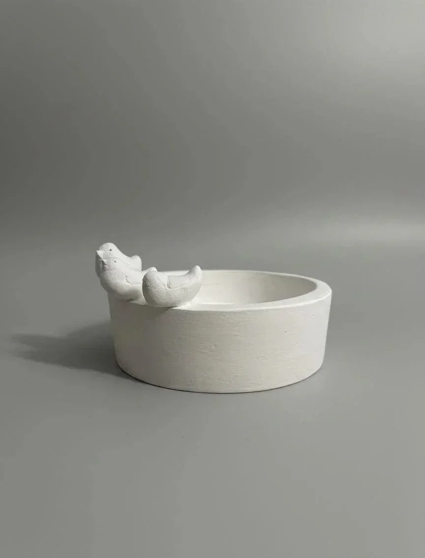 Vaso Cerâmica Fria Três Pássaros - Ateliê MMassuci