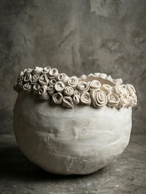 Vaso Porcelana Fria Flores