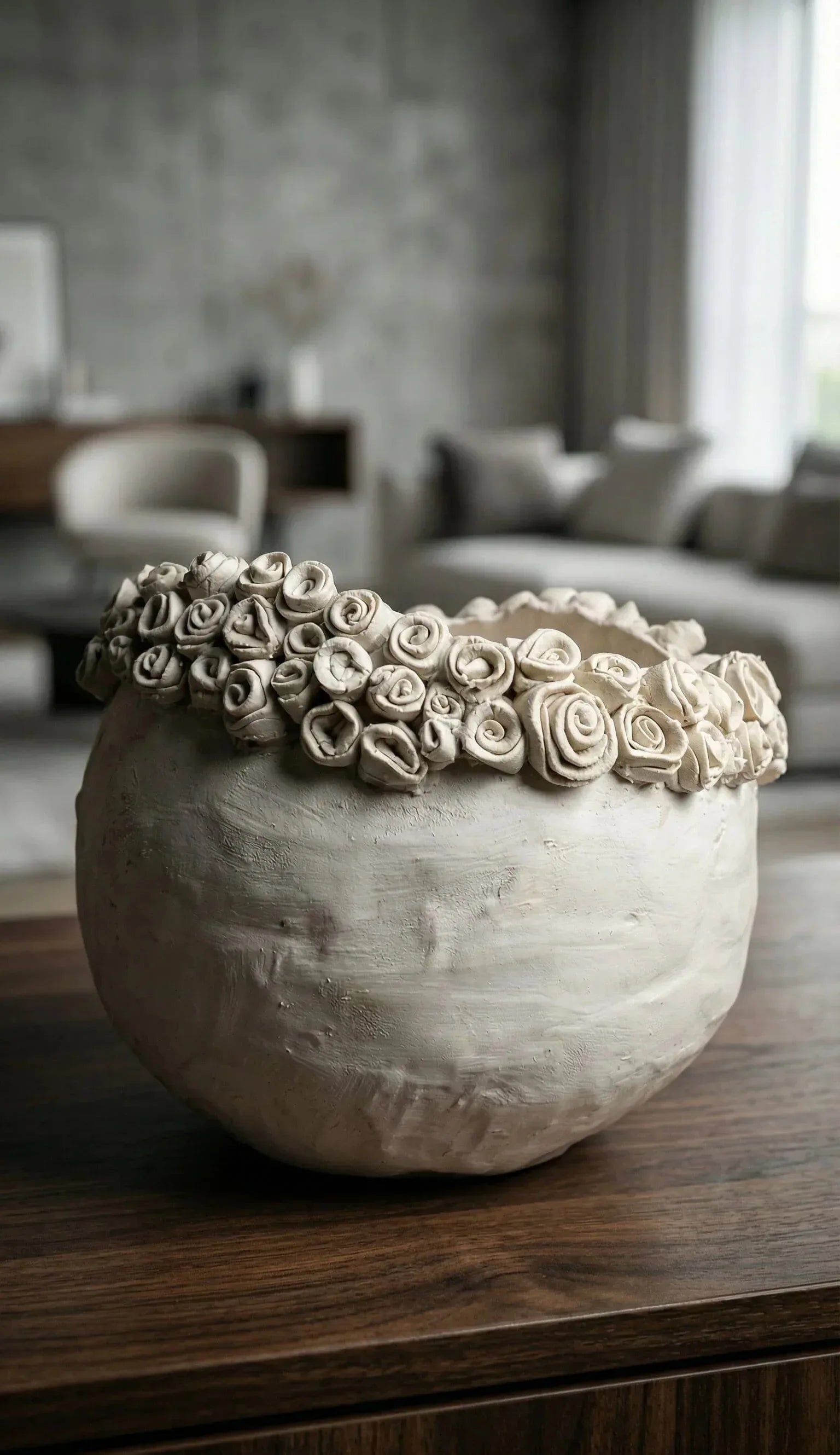 Vaso Porcelana Fria Flores - Ateliê MMassuci